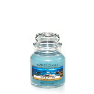 Turquoise Sky candela di Yankee Candle giara piccola