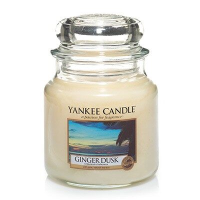 Ginger Dusk candela Yenkee candle giara media