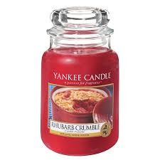Rhbarb Cumble candela Yankee Candle giara grande