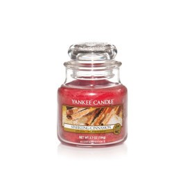 Sparkling Cinnamon candela di Yankee Candle giara piccola
