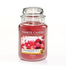 Cranberry Ice candela di Yankee Candle giara grande