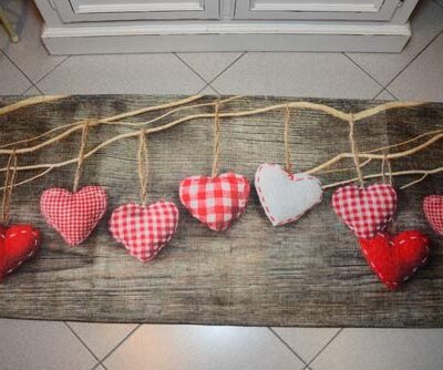 tappeto cuori 57x230