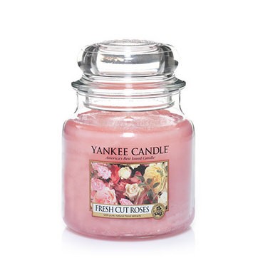 Fresh Cut Roses candela di Yankee Candle giara media